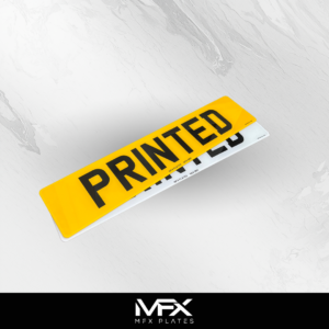 Standard 2D Printed Number Plates