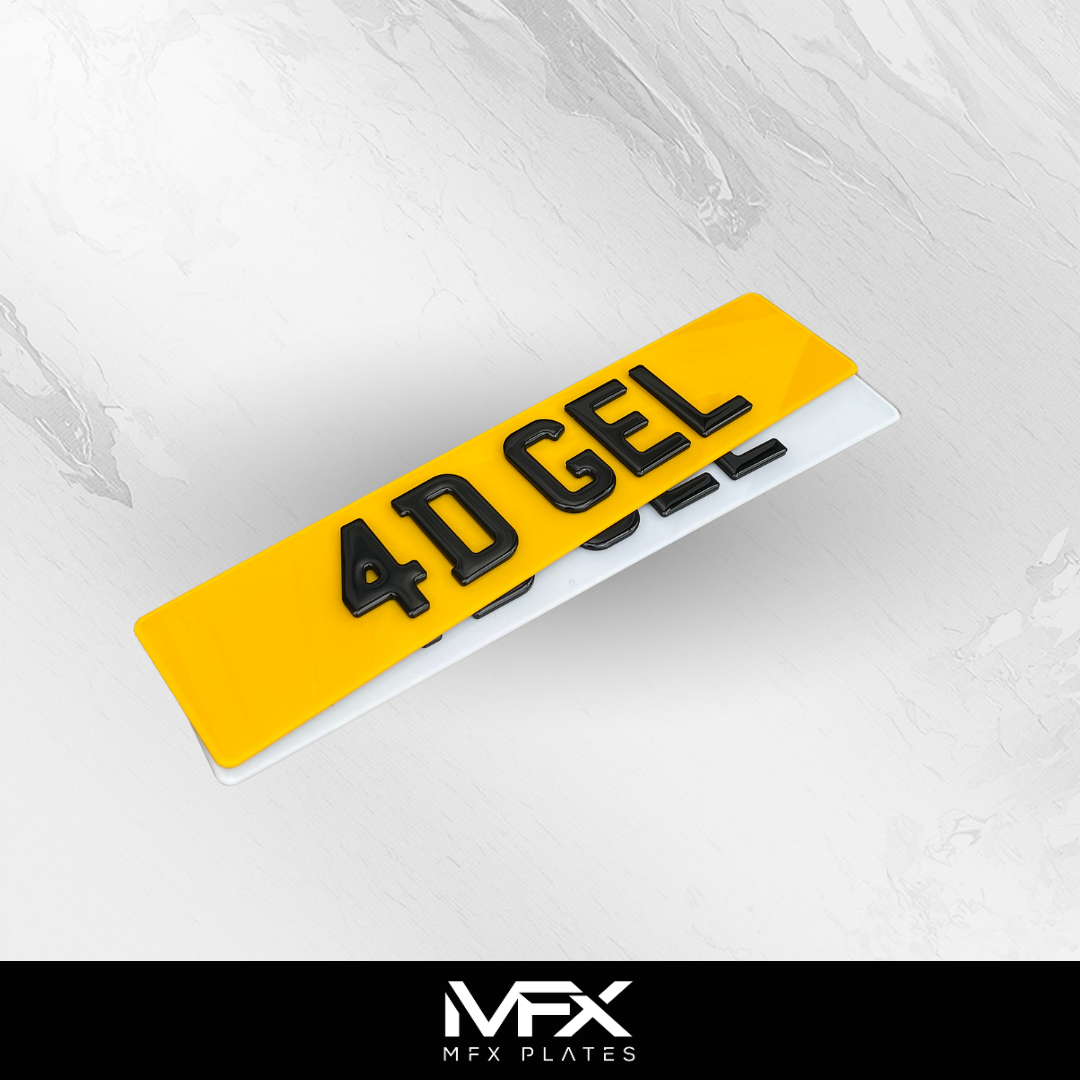 4D Gel Number Plates (3mm) 1 4D Gel Number Plates (3mm)