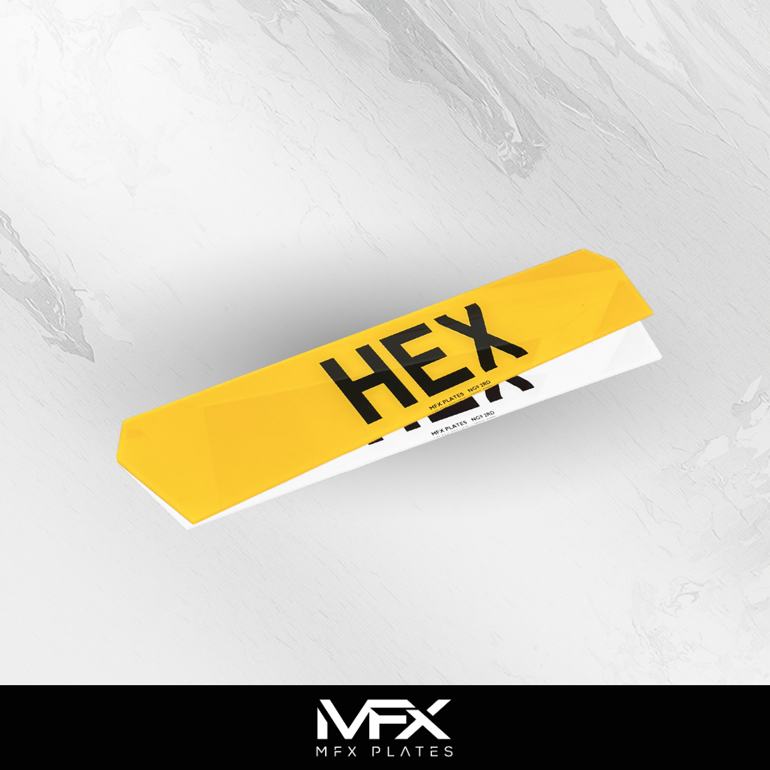4D Gel Number Plates (3mm) 3 4D Gel Number Plates (3mm) - Image 3