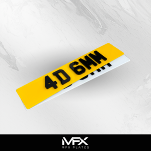 4D Acrylic Number Plates (6mm)